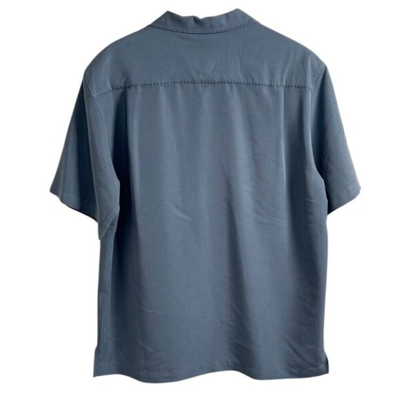 Caribbean Men’s Blue Modal-Blend Camp Shirt - Size M - Picture 2 of 8